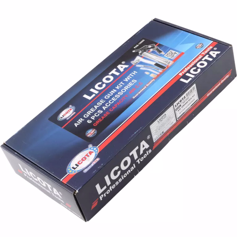 Пневмошприц для смазки Licota PAE-10005, 6 предметов