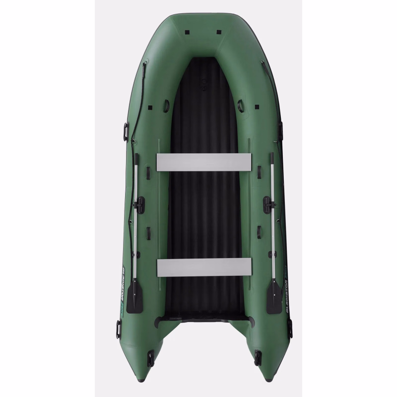 Лодка надувная ПВХ Gladiator E420PRO НДНД, зеленый