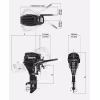 Лодочный мотор 4-тактный Tohatsu MFS 20 E EPTS, 20 л.с.