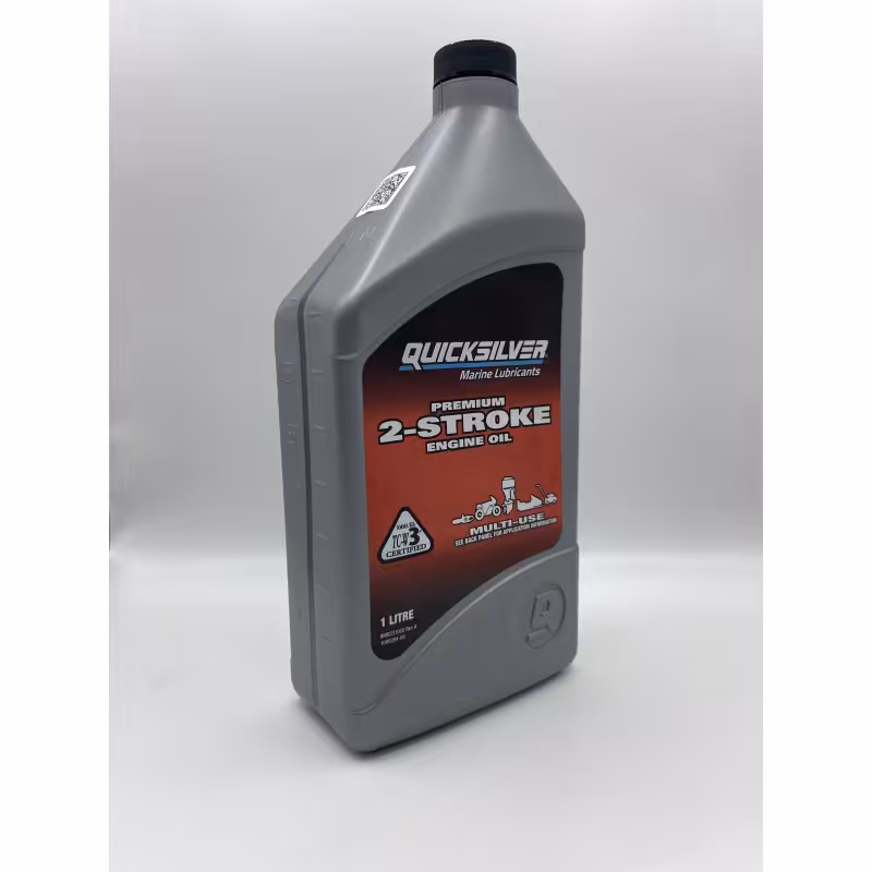 Масло моторное 2Т синтетическое Quicksilver Premium TC-W3, 1 л