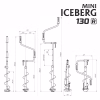 Ледобур ручной Тонар Iceberg Mini 130R v 3.0