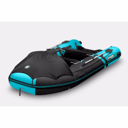 Лодка надувная ПВХ Gladiator E420PRO НДНД, бирюзовый/черный
