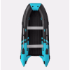 Лодка надувная ПВХ Gladiator E420PRO НДНД, бирюзовый/черный