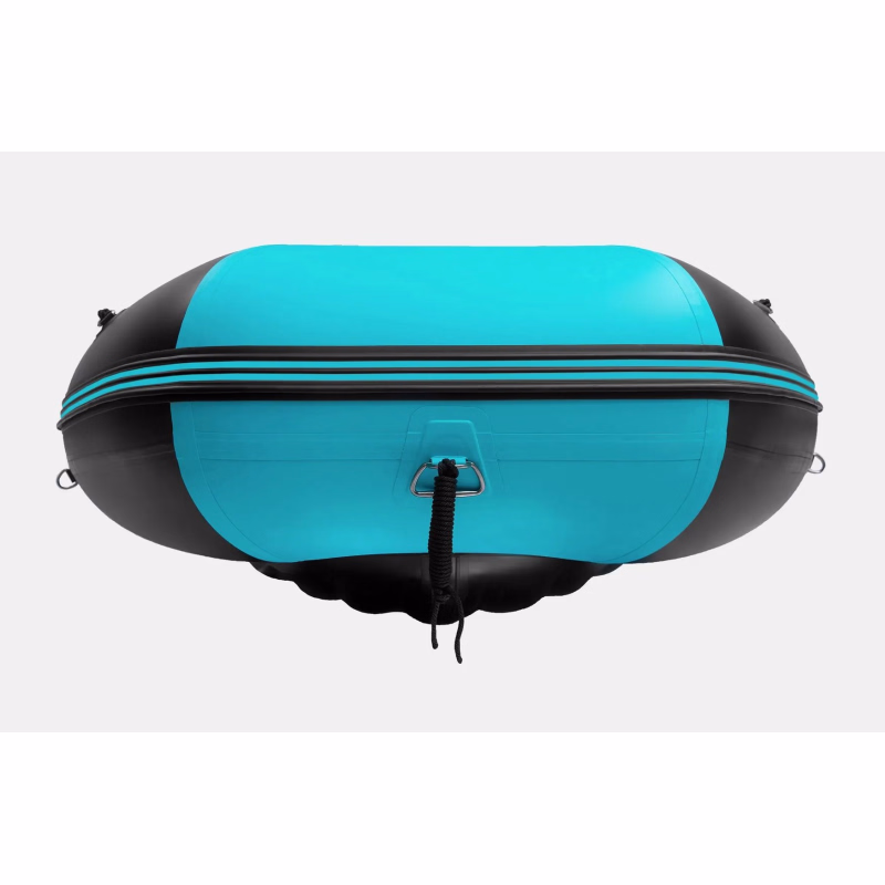 Лодка надувная ПВХ Gladiator E420PRO НДНД, бирюзовый/черный