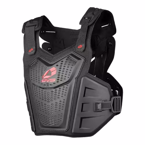 Жилет защитный EVS F1, черный/красный, размер L/XL