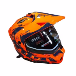Мотошлем детский AiM JK802Y Orange/Blue, оранжевый/синий, размер Y/M