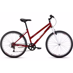 Велосипед Altair MTB HT low 26", рост 17, 6 скоростей, красный/белый