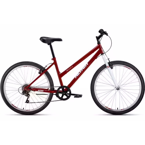 Велосипед Altair MTB HT low 26", рост 17, 6 скоростей, красный/белый