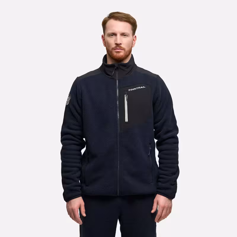 Толстовка мужская Finntrail Sherpa 1397 Графит (Graphite), флис, размер L, 175-185 см