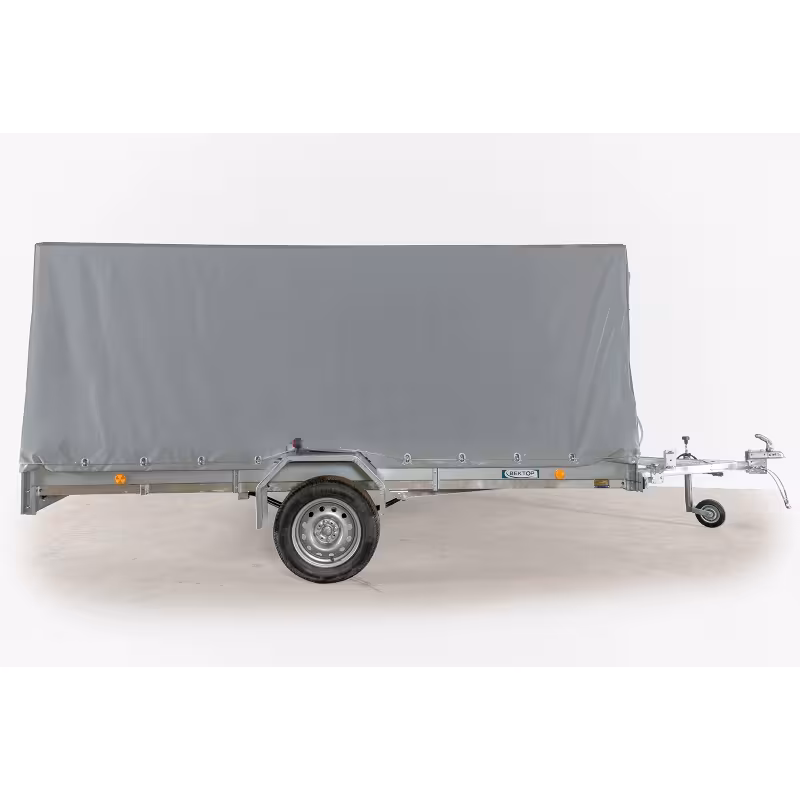 Прицеп бортовой одноосный Вектор ЛАВ 81012С Евро, опорное колесо