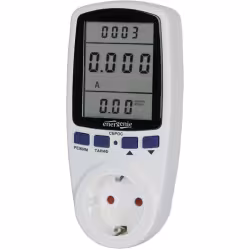 Измеритель мощности ваттметр Energenie EHB12-1, двухтарифный, ЖК-дисплей 2.8, русифицирован, белый