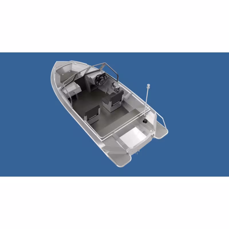 Лодка алюминиевая WellBoat-41-4