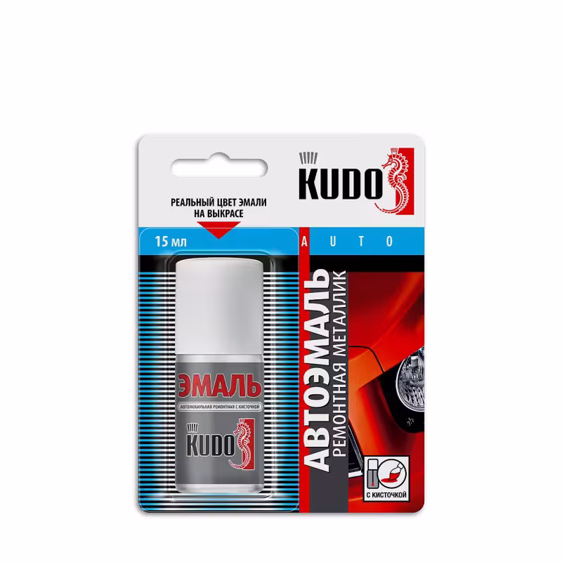 Подкраска с кистью Kudo № 201 Белый, 15 мл