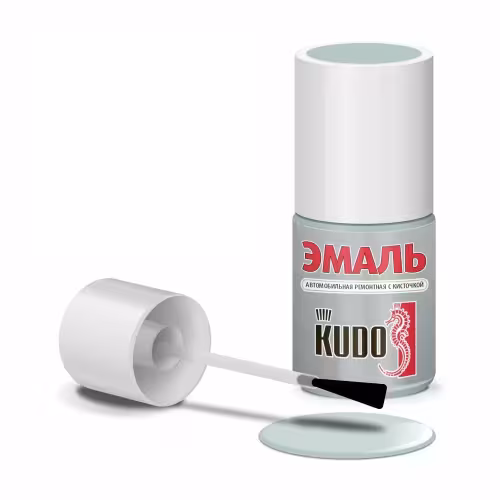 Подкраска с кистью Kudo № 671 Светло-серый, 15 мл