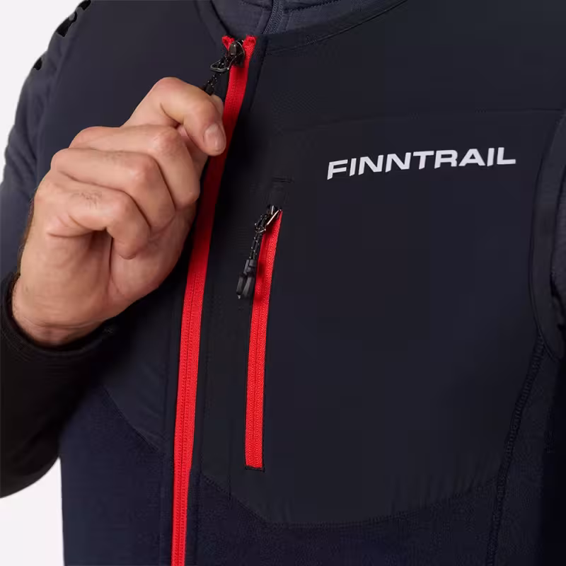 Термокомбинезон мужской Finntrail Polar 1395, флис, черный, размер XS