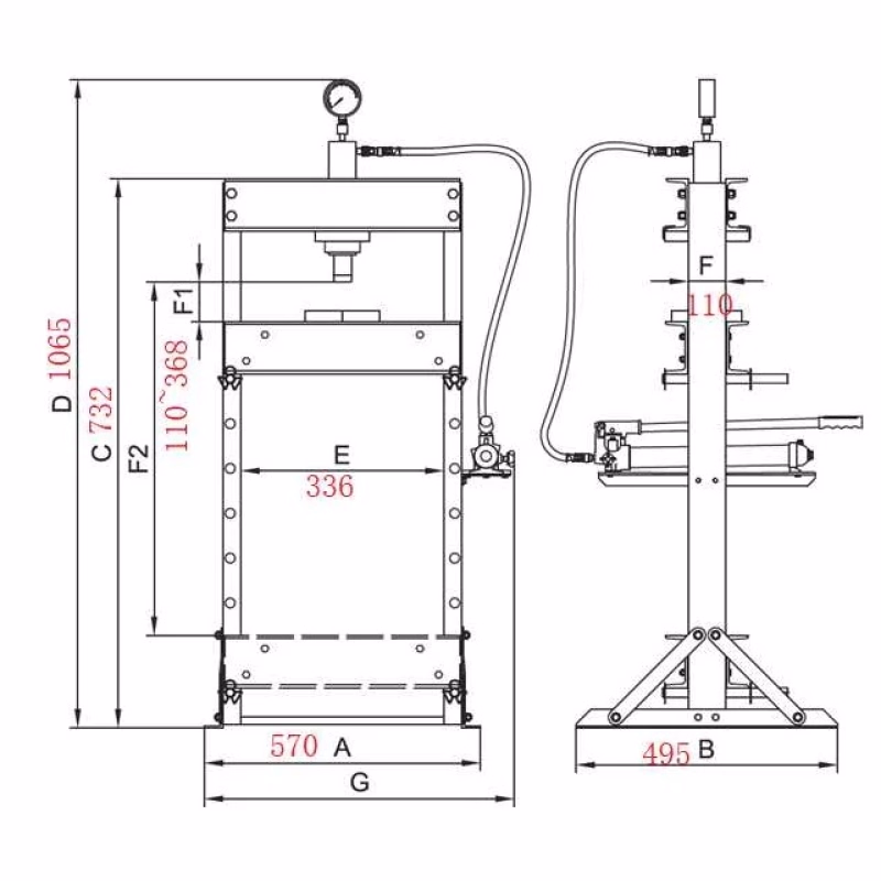 Пресс настольный Trommelberg SD261210