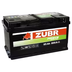 Аккумулятор Zubr Premium, 85Ah, 12V