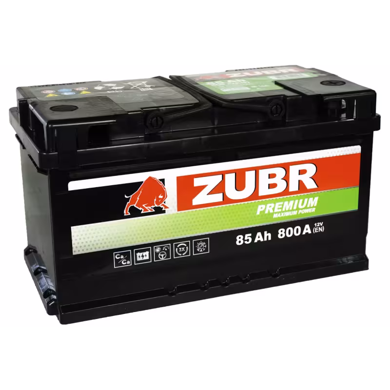Аккумулятор Zubr Premium, 85Ah, 12V