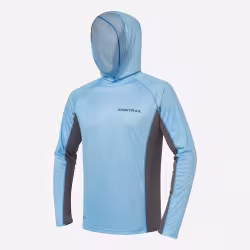 Лонгслив мужской с капюшоном Finntrail Wave Big Logo 6614 LightBlue, полиэстер, голубой, размер 50-52 (L), 175-185 см