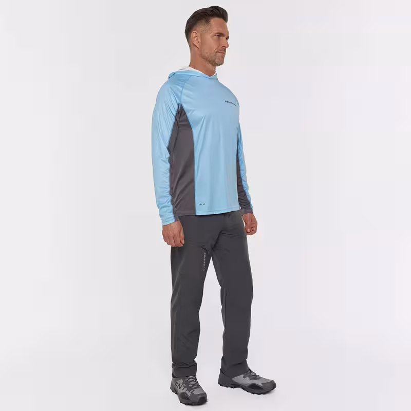 Лонгслив мужской с капюшоном Finntrail Wave Big Logo 6614 LightBlue, полиэстер, голубой, размер 50-52 (L), 175-185 см