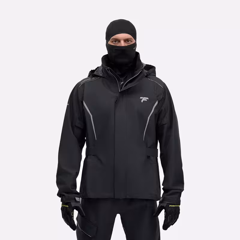 Костюм мужской Finntrail Rider 3475 Graphite, мембрана Hard-Tex, черный, размер 44-46 (S), 165-175 см