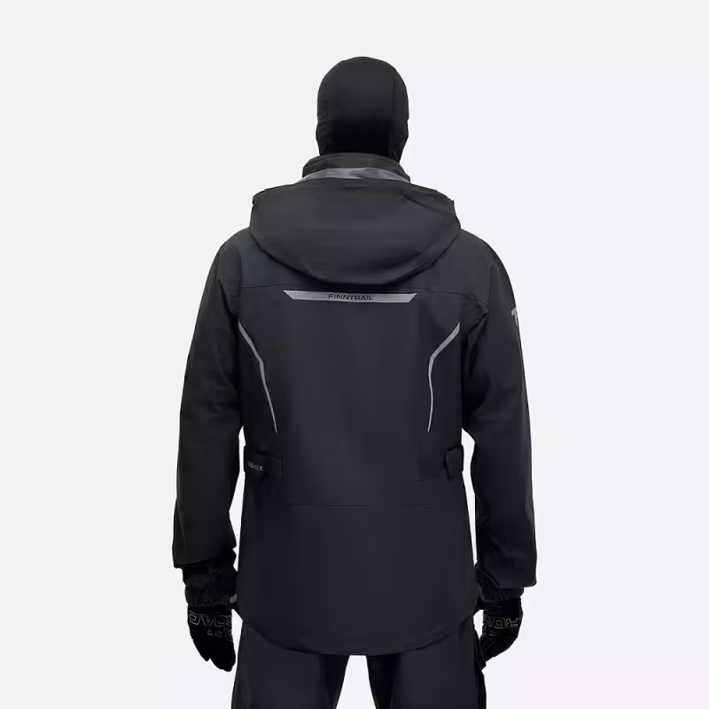 Костюм мужской Finntrail Rider 3475 Graphite, мембрана Hard-Tex, черный, размер 44-46 (S), 165-175 см