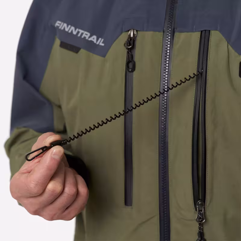 Куртка забродная мужская Finntrail Proguide 4031 Khaki, мембрана Hard-Tex, хаки, размер 44-46 (S), 165-175 см