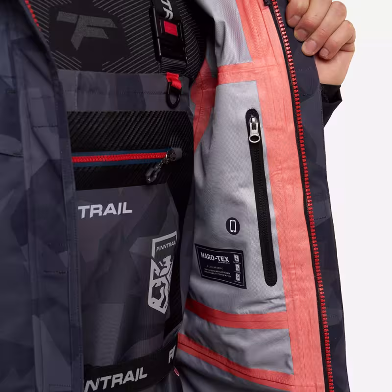 Куртка забродная мужская Finntrail Speedmaster 4026 CamoShadowBlack, черный, размер 54-56 (XL), 180-190 см