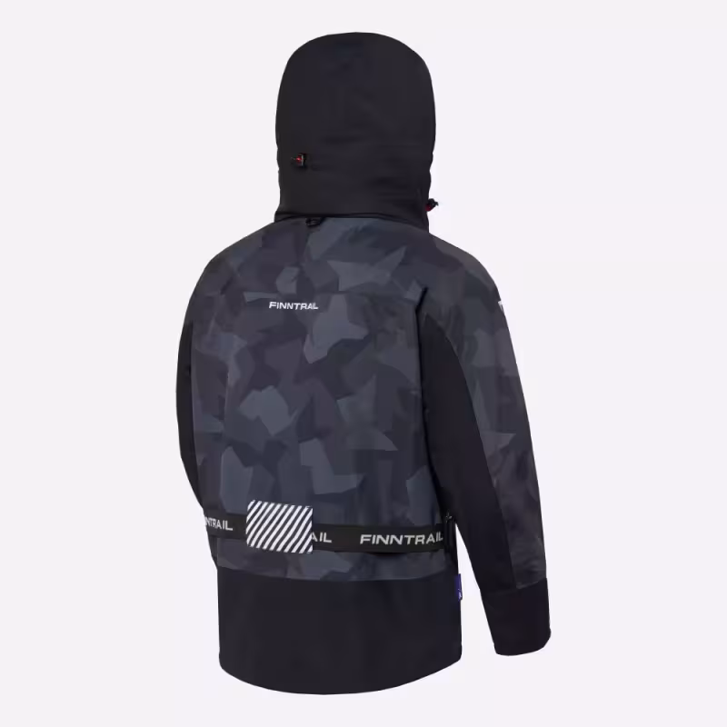 Куртка забродная мужская Finntrail Speedmaster 4026 CamoShadowBlack, черный, размер 54-56 (XL), 180-190 см