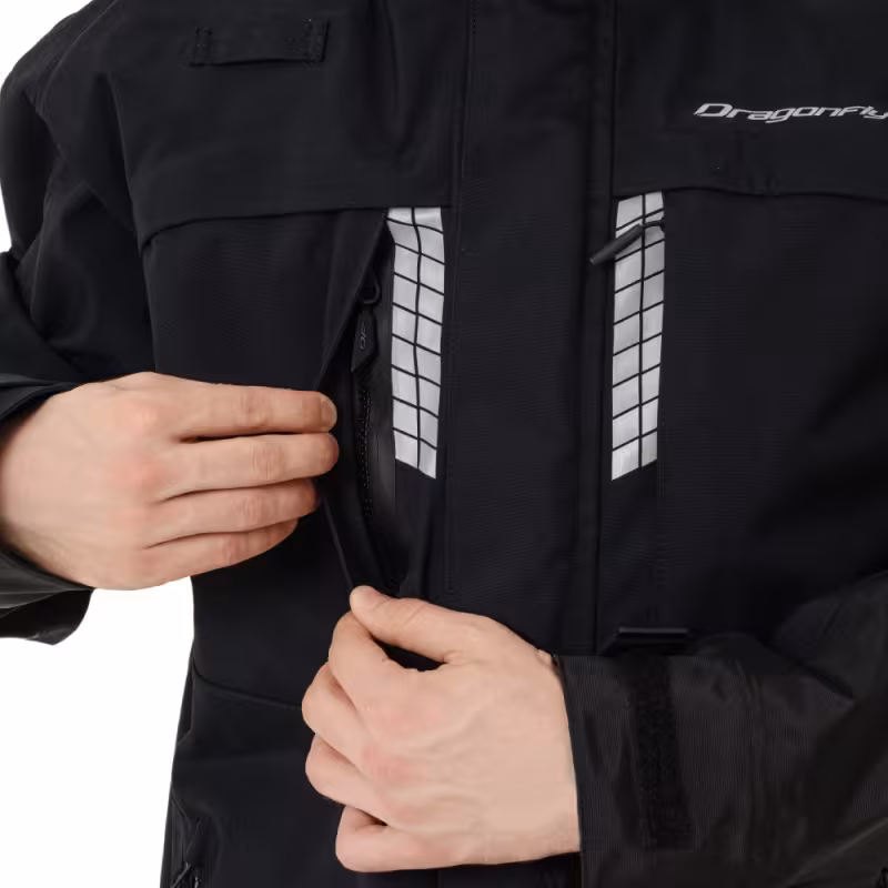 Мотокуртка мужская Dragonfly Quad Pro Man Black, черный, размер S, 170 см