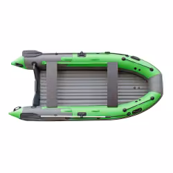 Лодка надувная ПВХ Angler Skat Triton 390 НДНД, зеленый/темно-серый