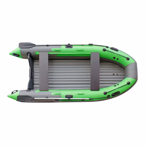 Лодка надувная ПВХ Angler Skat Triton 390 НДНД, зеленый/темно-серый