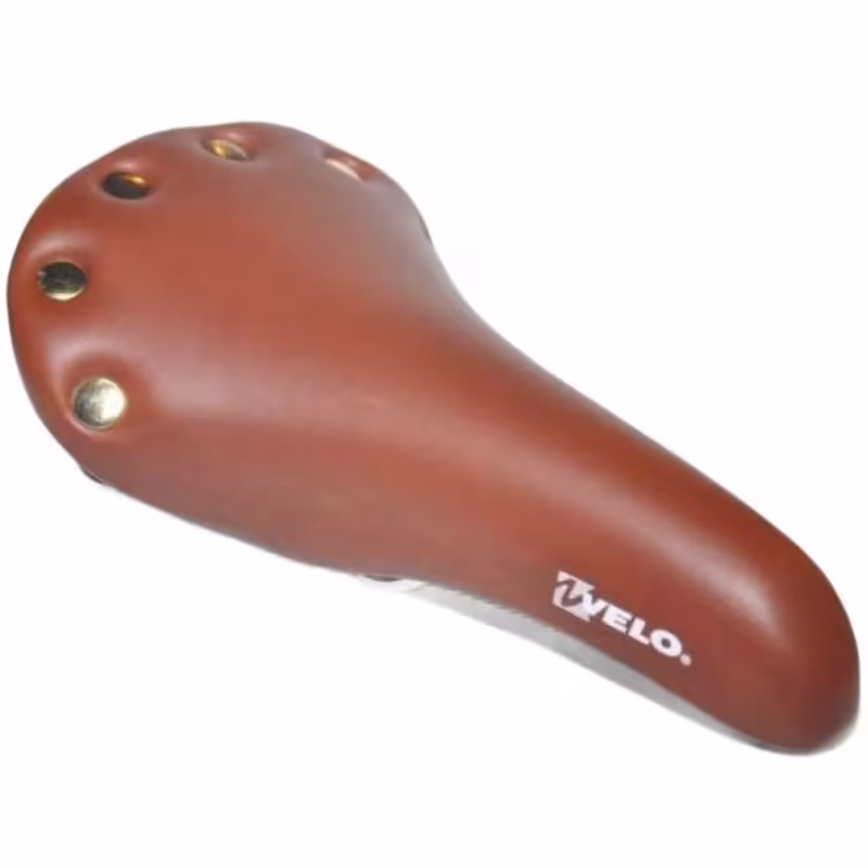 Седло велосипедное Velo VL-6067J Vintage Brown, 281x165 мм, коричневый