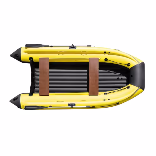 Лодка надувная ПВХ с фальшбортом Angler Reef Triton 340 НДНД, желтый/черный