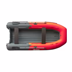 Лодка надувная ПВХ Angler Reef Triton 370 S-Max, НДНД, темно-серый/красный