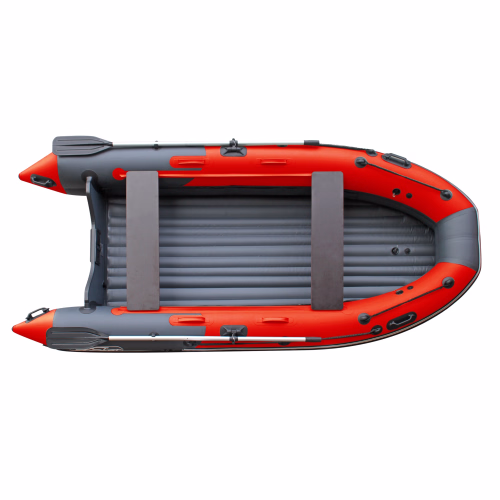 Лодка надувная ПВХ Angler Skat Triton 370 НДНД, красный/темно-серый