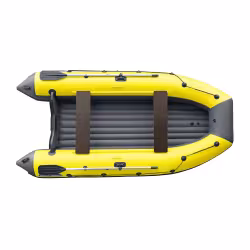 Лодка надувная ПВХ Angler Reef Triton 340 НДНД, желтый/серый