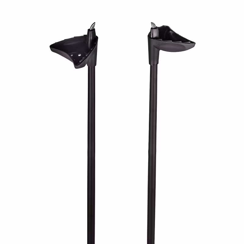 Лыжные палки Vuokatti Black/Red, гибрид 35/65, 160 см