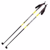 Лыжные палки Vuokatti Black/Yellow, гибрид 35/65, 160 см