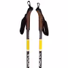 Лыжные палки Vuokatti Black/Yellow, гибрид 35/65, 160 см
