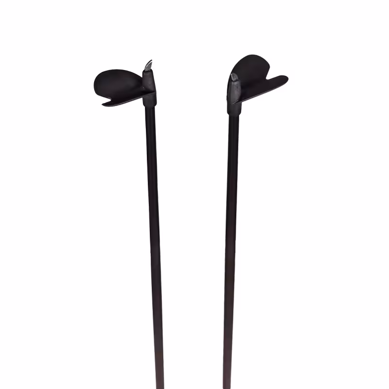 Лыжные палки Vuokatti Black/Yellow, гибрид 35/65, 160 см