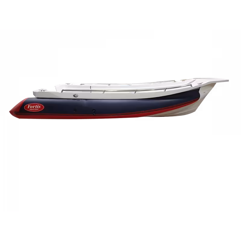 Лодка надувная РИБ Fortis 460Z, серый