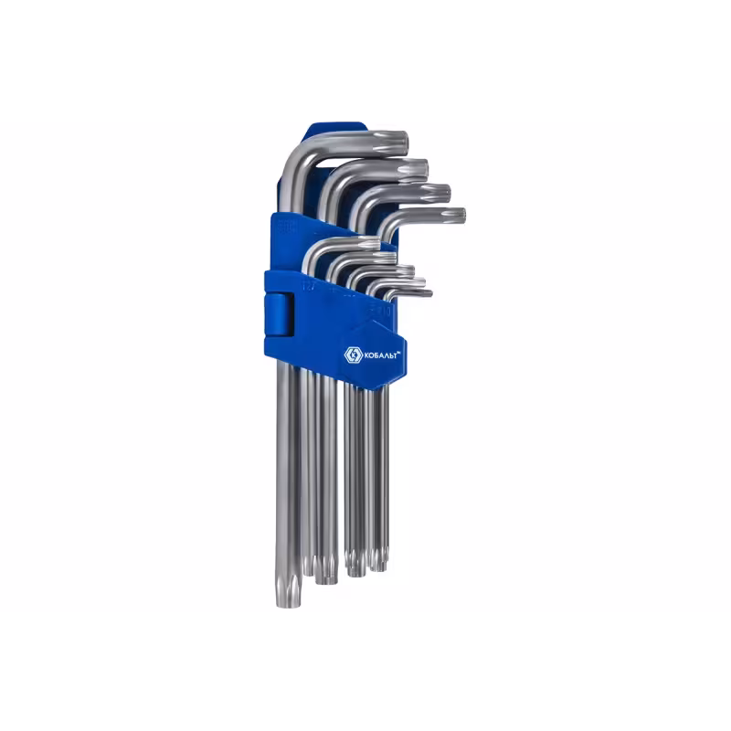 Набор ключей Torx Г-образных Кобальт 924-016, T9 - T50, 10 предметов