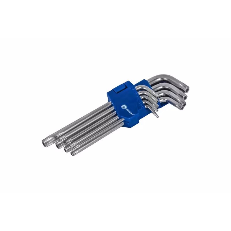 Набор ключей Torx Г-образных Кобальт 924-016, T9 - T50, 10 предметов