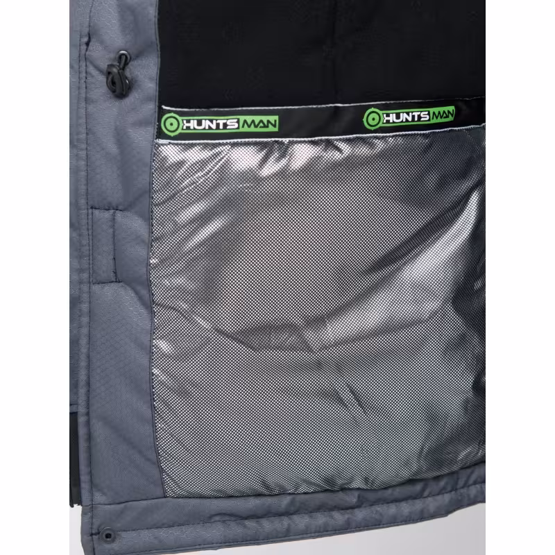 Костюм мужской Huntsman (Восток) Полюс V, ткань Cell, серый/черный, размер 56-58, 170-176 см