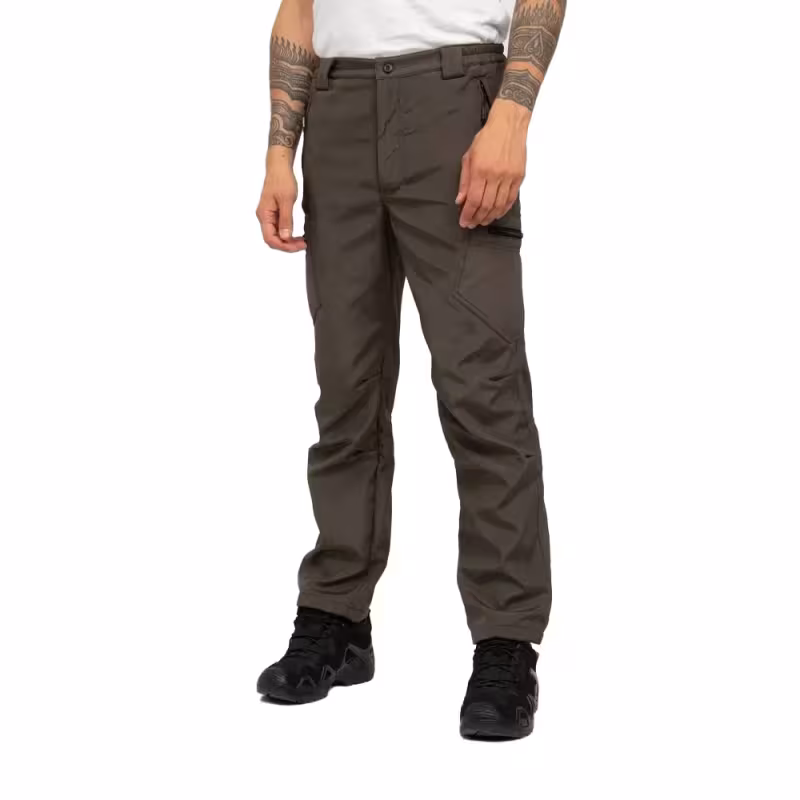Брюки мужские Huntsman (Восток) Камелот, Софтшелл (Softshell), хаки, размер 44-46, 170 см