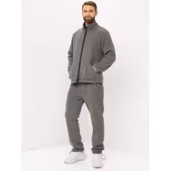 Брюки мужские Huntsman (Восток) Байкал, флис, серый, размер 52-54, 182-188 см