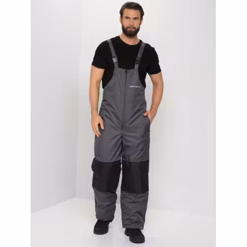 Полукомбинезон мужской Huntsman (Восток) Полюс, ткань Cell, серый/черный, размер 56-58, 182-188 см