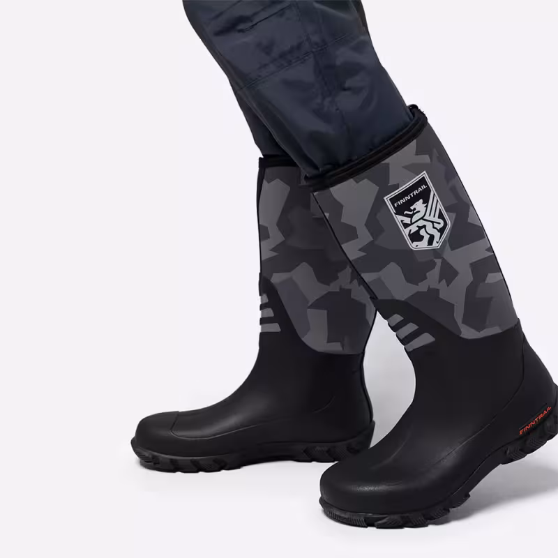 Сапоги Finntrail Outlander Сумеречно-черный камуфляж (CamoShadowBlack), размер 39