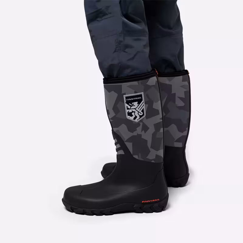 Сапоги Finntrail Outlander Сумеречно-черный камуфляж (CamoShadowBlack), размер 39